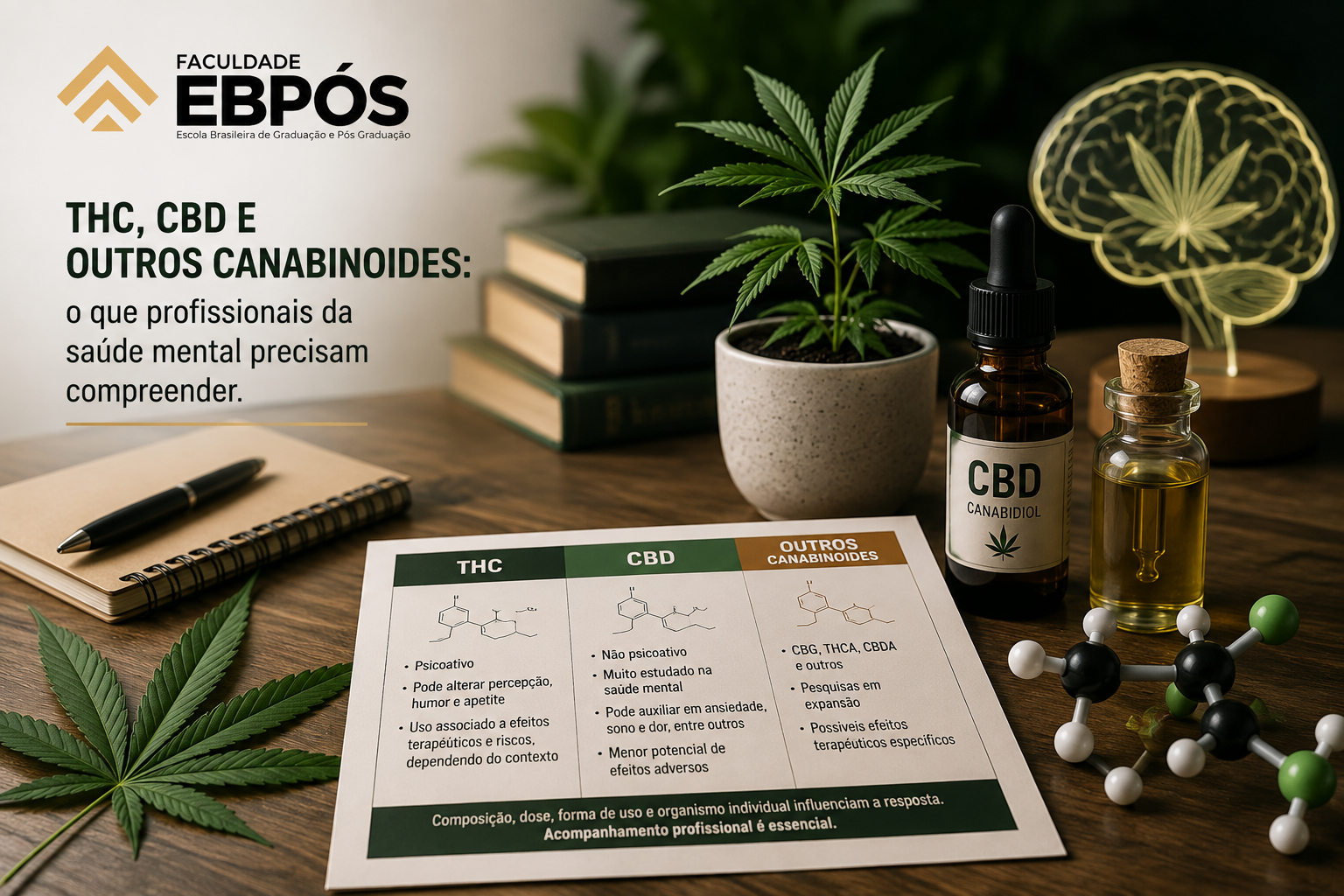THC, CBD e outros canabinoides: o que profissionais da saúde mental precisam compreender