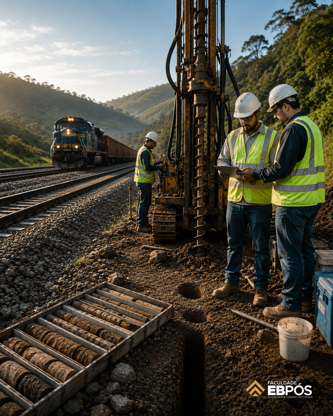 Investigação geotécnica em ferrovias: da sondagem ao gerenciamento de riscos da via permanente