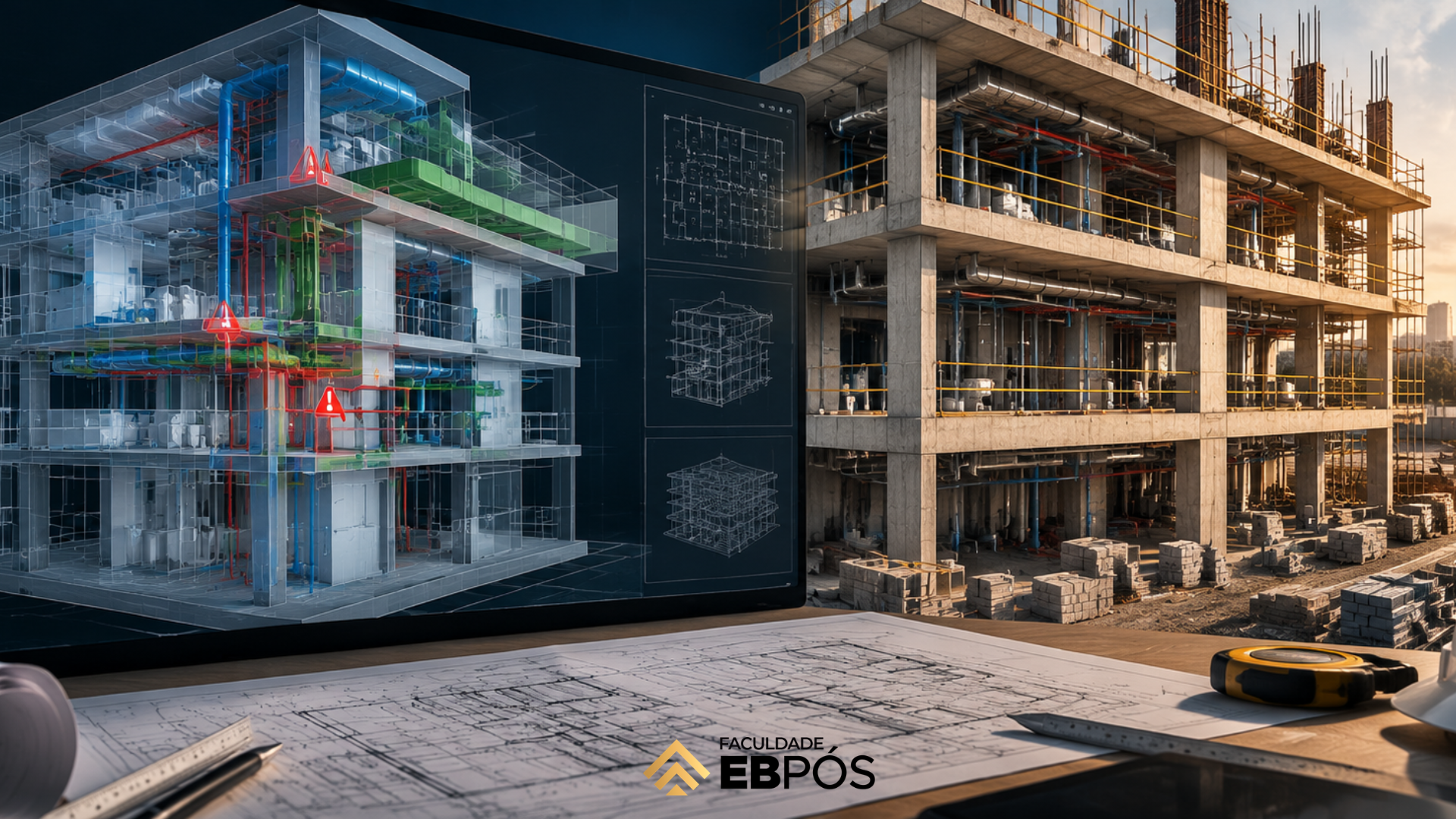 BIM além do 3D: como a compatibilização evita problemas antes da obra